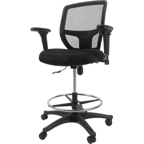 Tabouret de travail en maille, Mobile, Ajustable Hauteur, Capacit&eacute; 450 lb Nia-Chem Ltd.
