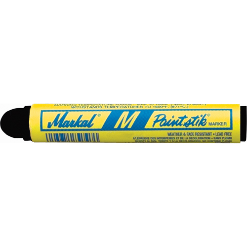 M Paintstik&reg; Paint Marker for Heat Treating, Solid Stick, Black Nia-Chem Ltd.