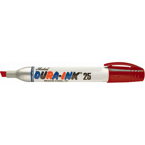Dura-Ink&reg; Markers - #25 Felt-Tip, Chisel, Red Nia-Chem Ltd.