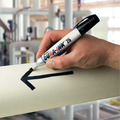 Dura-Ink&reg; Markers - #25 Felt-Tip, Chisel, Red Nia-Chem Ltd.