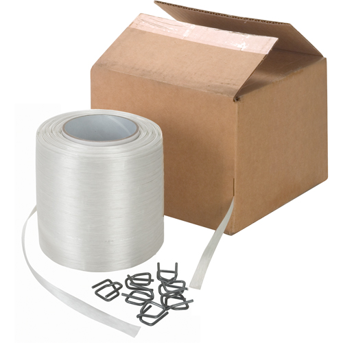 Feuillard en cordon li&eacute;, Polyester, 1/2" la x 750' lo Nia-Chem Ltd.