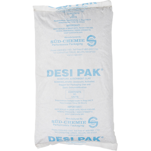 D&eacute;shydratants, Argile, sac Tyvek Nia-Chem Ltd.