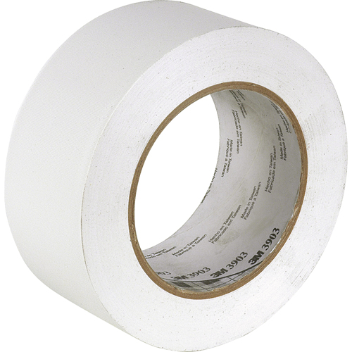 Rubans adh&eacute;sifs en vinyle 3903, 50 mm (2") la x 45,5 m (149,25') lo, 6,3 mils, Blanc Nia-Chem Ltd.