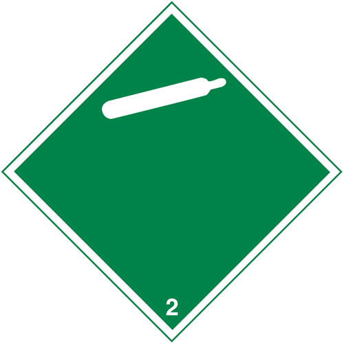 TDG Shipping Labels, Class 2, Gases, Paper Nia-Chem Ltd.