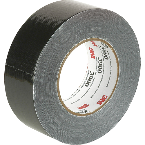 Economy Grade Coloured Duct Tape 3900, 8 mils, Black, 48 mm (2") x 55 m (180') Nia-Chem Ltd.