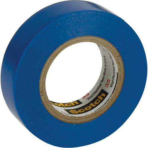 Scotch&reg; 35 Colour Coded Tape, 12.7 mm (1/2") x 20.1 m (66'), Blue, 7 mils Nia-Chem Ltd.