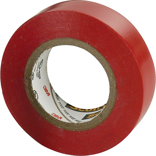 Scotch&reg; 35 Colour Coded Tape, 12.7 mm (1/2") x 6.1 m (20'), Red, 7 mils Nia-Chem Ltd.