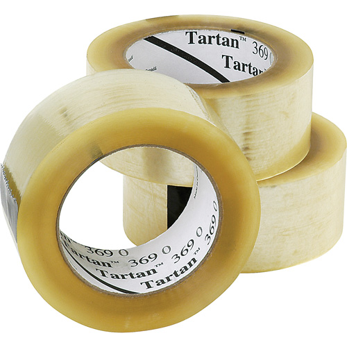 Tartan 369 Box Sealing Tape, Acrylic Adhesive, 1.6 mils, 48 mm (1-22/25") x 132 m (432') Nia-Chem Ltd.