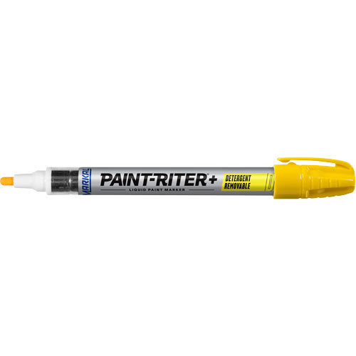 Paint-Riter&reg;+ Detergent Removable Paint Marker, Liquid, Yellow Nia-Chem Ltd.