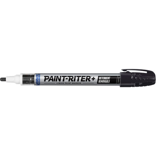Paint-Riter&reg;+ Detergent Removable Paint Marker, Liquid, Black Nia-Chem Ltd.