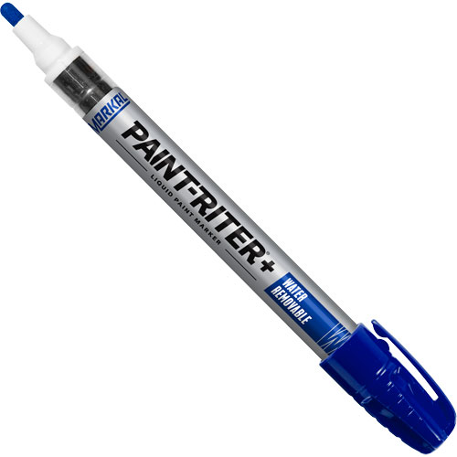 Marqueur &agrave; la peinture nettoyable &agrave; l'eau Paint-Riter+, Liquide, Bleu Nia-Chem Ltd.