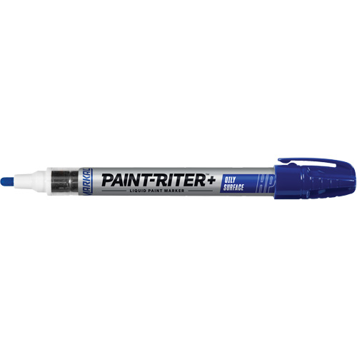Marqueur pour surfaces huileuses Paint-Riter +, Liquide, Bleu Nia-Chem Ltd.
