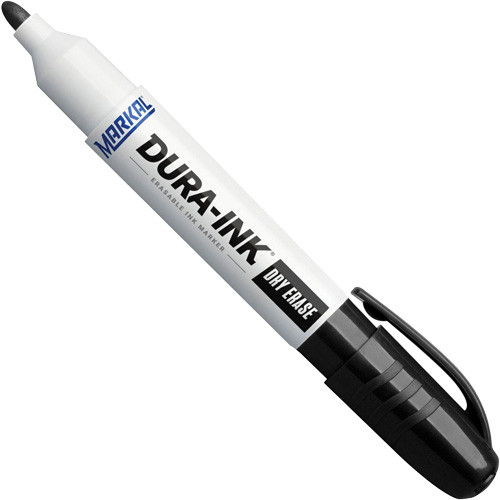 Marqueurs &agrave; essuyage &agrave; sec Dura-Ink, Noir, Pointe Ronde Nia-Chem Ltd.