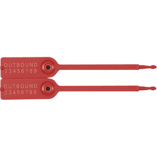 Gemini&reg; Tote Seals, 7-1/4", Plastic, Pull-Through Nia-Chem Ltd.