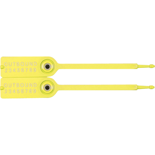 Gemini&reg; Tote Seals, 7-1/4", Plastic, Pull-Through Nia-Chem Ltd.