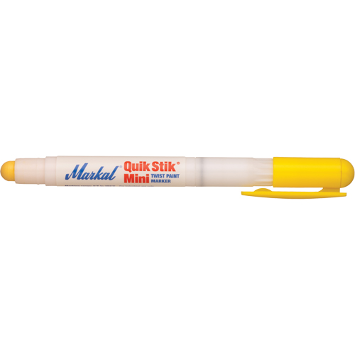 Mini marqueur de peinture Quik Stik, B&acirc;ton plein, Jaune Nia-Chem Ltd.