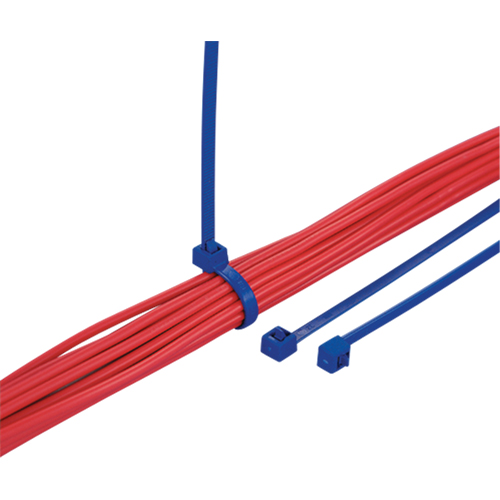Metal Detectable Cable Ties, 5-9/10" L, 30 lbs. Tensile Strength Nia-Chem Ltd.
