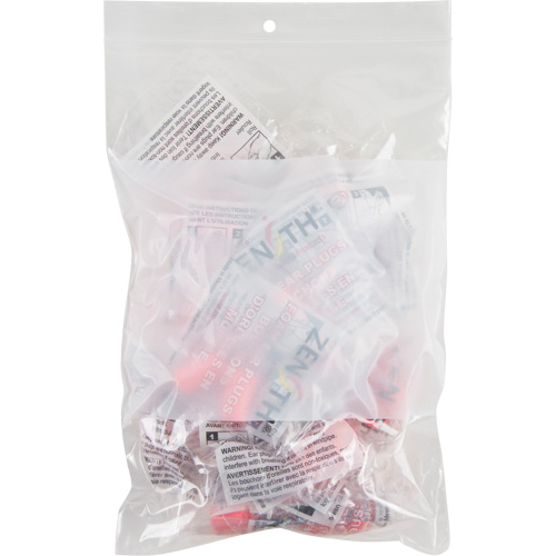 Sacs en poly avec espace inscriptible blanc, Refermable, 9" x 6", 2 mils Nia-Chem Ltd.