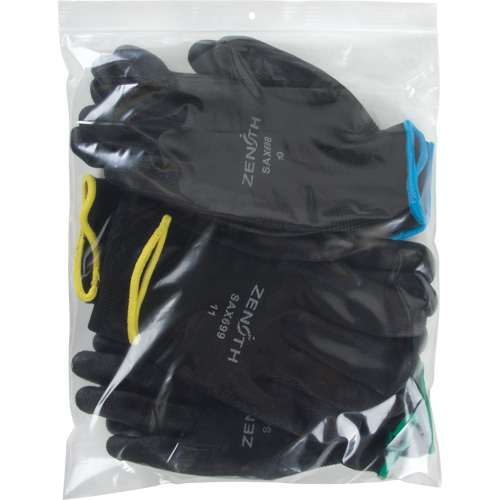 Sacs en poly, Refermable, 12" x 10", 2 mils Nia-Chem Ltd.