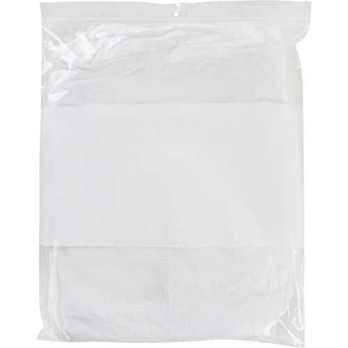 Sacs en poly avec espace inscriptible blanc, Refermable, 15" x 12", 2 mils Nia-Chem Ltd.