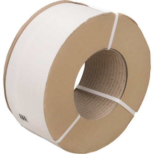Strapping, Polypropylene, 1/2" W x 9900' L, White, Machine Grade Nia-Chem Ltd.