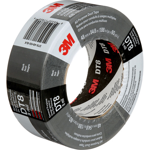 Ruban adh&eacute;sif tout usage DT8, 8 mils, Noir, 48 mm (2") x 55 m (180') Nia-Chem Ltd.