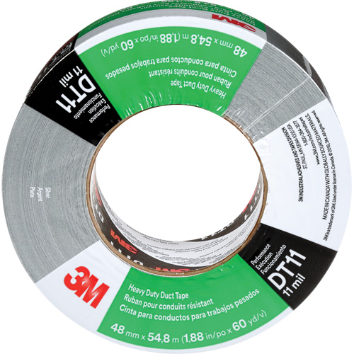 DT11 Heavy-Duty Duct Tape, 11 mils, Silver, 48 mm (2") x 55 m (180') Nia-Chem Ltd.