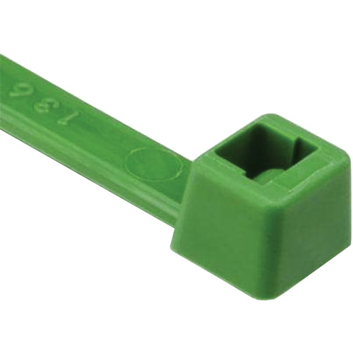 T Series Cable Ties, 8" Long, 50 lbs. Tensile Strength, Green Nia-Chem Ltd.