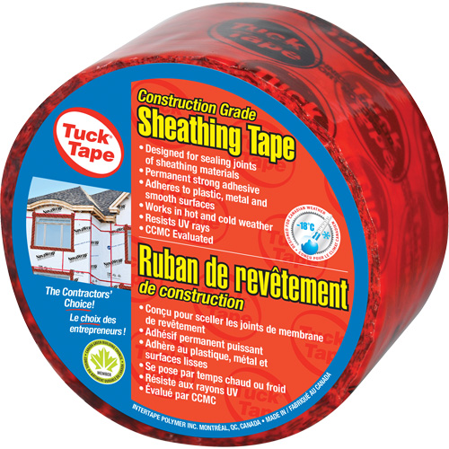 Contractors Sheathing Tape, 60 mm (2-3/8") x 55 m (180.4'), Red Nia-Chem Ltd.