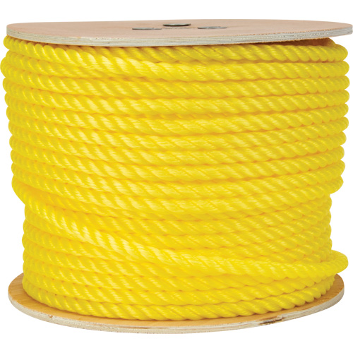 Corde jaune tress&eacute;e 1/2", Polypropyl&egrave;ne, 335' Nia-Chem Ltd.
