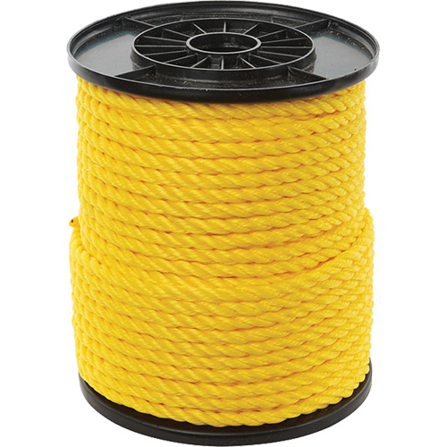 Corde torsad&eacute;e jaune &agrave; trois brins 3/8", Polypropyl&egrave;ne, 250' Nia-Chem Ltd.