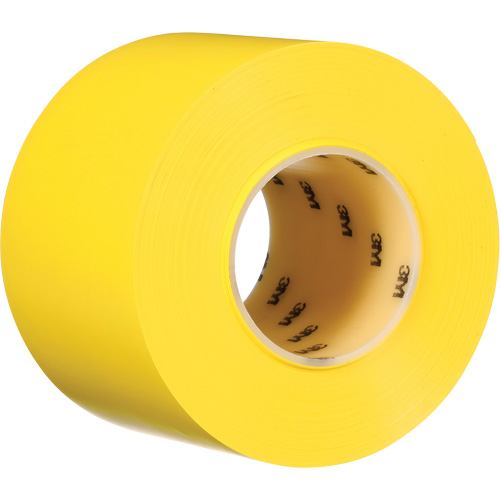 Durable Floor Marking Tape 971, 4" x 108', Vinyl, Yellow Nia-Chem Ltd.