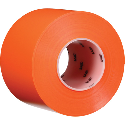 Ruban de marquage de planchers durable 971, 4" x 108', Vinyle, Orange Nia-Chem Ltd.