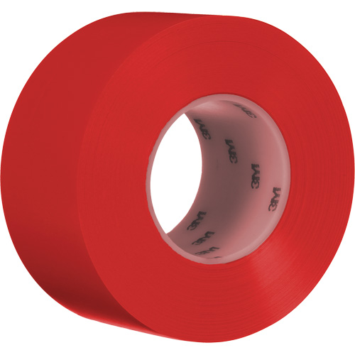 Ruban de marquage de planchers durable 971, 3" x 108', Vinyle, Rouge Nia-Chem Ltd.