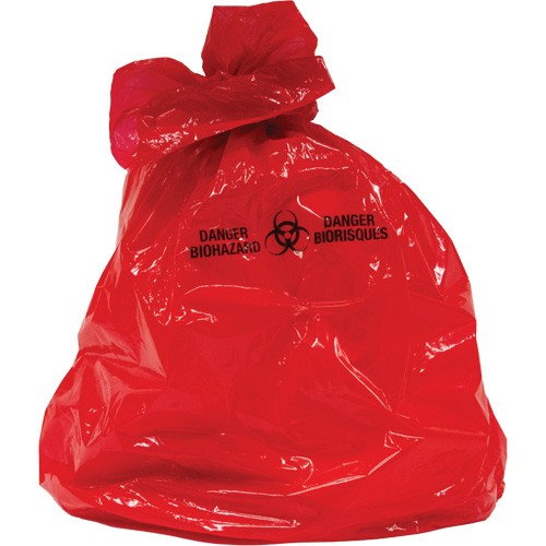 Waste Bags, Bio-Hazard, 38" L x 30" W, 2 mils Nia-Chem Ltd.