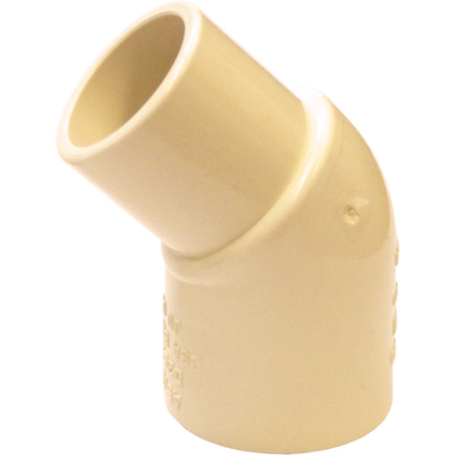Raccord coude 45° m&acirc;le et femelle Flowguard Gold, Chantepleure x noeud, PVC-C, 1/2" Nia-Chem Ltd.