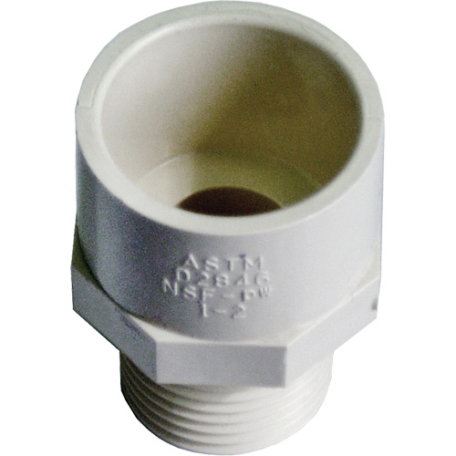 Adaptateur r&eacute;ducteur m&acirc;le, Noeud x MPT, 1/2" x 3/4" dia., PVC-C Nia-Chem Ltd.