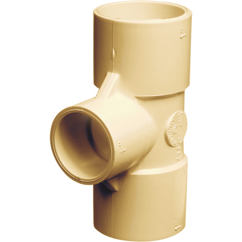 Flowguard Gold&reg; Tee Fitting, Reducing, CPVC, 1" x 1" x 3/4" Nia-Chem Ltd.