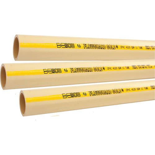 Tuyau pour eau froide ou chaude Flowguard Gold, PVC-C, 20' lo x 1,5" dia. Nia-Chem Ltd.