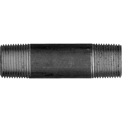 Long Pipe Nipple, Black Iron, 3/8", NPT x NPT Nia-Chem Ltd.