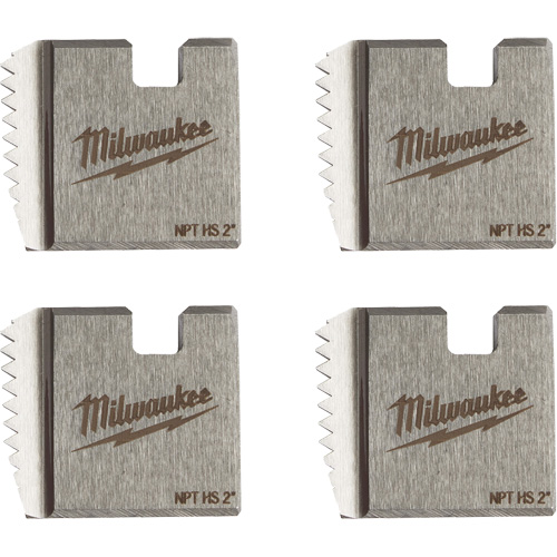 Matrices de tuyauterie portables NPT, Pour tuyau de 2", Acier rapide Nia-Chem Ltd.