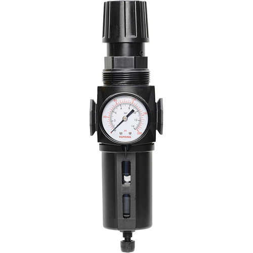 Manual Drain Filter/Regulator with Standard Bowl Modulair 300, 1/4" NPT, 150 PSI, 5.1 fl. oz. Capacity Nia-Chem Ltd.