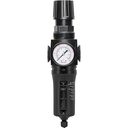Manual Drain Filter/Regulator with Metal Bowl Modulair 300, 1/4" NPT, 250 PSI, 5.1 fl. oz. Capacity Nia-Chem Ltd.