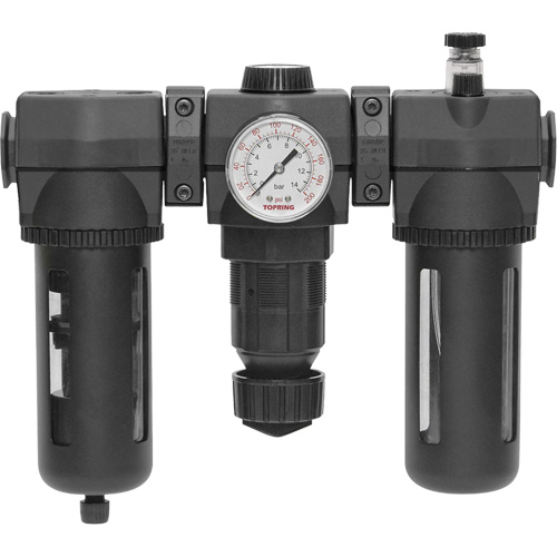 Filtre, d&eacute;tendeur & lubrificateur Modulair 400 avec drain manuel & bol standard, 3/4" NPTF Nia-Chem Ltd.