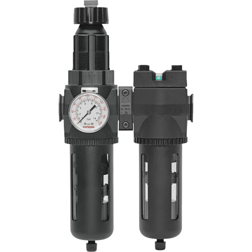 Filter/Regulator & Coalescing Filter Modulair 400 with Standard Bowl & Manual Drain, 3/4" NPTF, 150 PSI, 9.13 fl. oz. Capacity Nia-Chem Ltd.