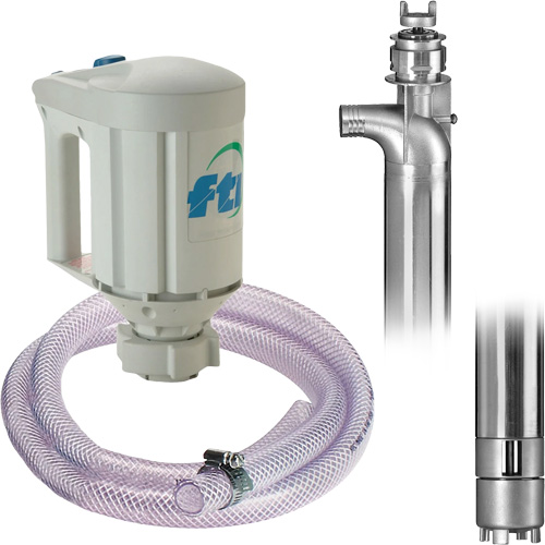 PFS-40 Drum Pump Kit with M3V Motor, Stainless Steel Nia-Chem Ltd.