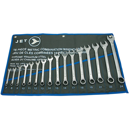 CWS-16M Raised Panel Wrench Set, Combination, 16 Pieces, Metric Nia-Chem Ltd.