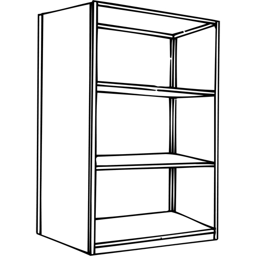 Interlok Shelving Unit, Steel, Boltless, 800 lbs. Capacity, 36" W x 76" H x 24" D Nia-Chem Ltd.
