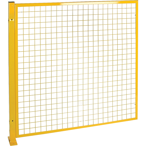 Mesh Style Perimeter Guard, 4' H x 4' W, Yellow Nia-Chem Ltd.
