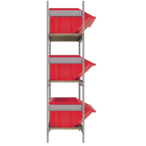 &eacute;tag&egrave;res larges avec bacs g&eacute;ants en plastique, Acier, Sans boulons, Capacit&eacute; 800 lb, 66" la x 60" h x 18" p Nia-Chem Ltd.